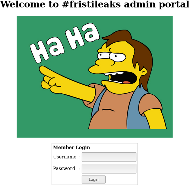 Fristileaks Web Recon - Discovery of Fristileaks Admin Portal